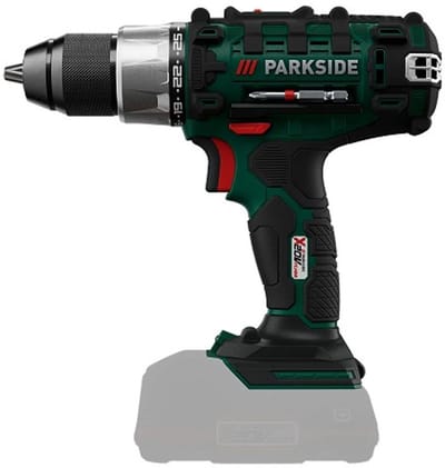 PARKSIDE® Accu schroefboormachine 20V 45 Nm - Toerental: 0–400 tpm | 0–1400 tpm - met boor en bitset - excl. Accu en lader. accu en lader