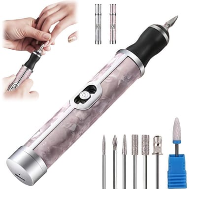 KZQ Elektrische Teennagelslijper voor Dikke Nagels - 4 Snelheden & Oplaadbaar - Nagelverzorging Set voor Knippen, Polijsten en Verwijderen - Geschikt voor Mannen en Vrouwen