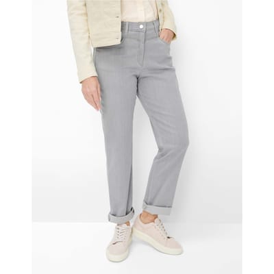 Raphaela by Brax Dames Jeans  Style CAREN NEW VERY LIGHT GREY,SLIGHTLY USED, denim lichtgrijs, maat 36