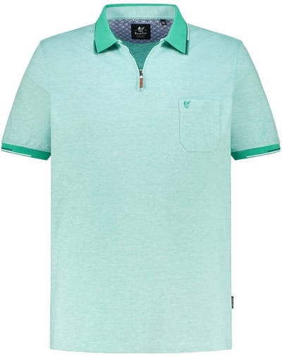 Hajo Heren Poloshirt – Stay Fresh – Mintgroen – Met Rits - Maat M
