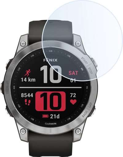 Screenprotector - Geschikt voor Garmin Fenix 7 - Sterk & Shockproof - Tempered Glass - Beschermglas Screen Cover - Gehard Glas - Bescherm Protector voor Smartwatch