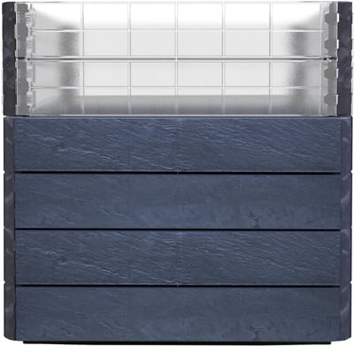 GARANTIA ERGO QUADRO Turbo L 75 verhoogde bak Stone, incl. FLORA