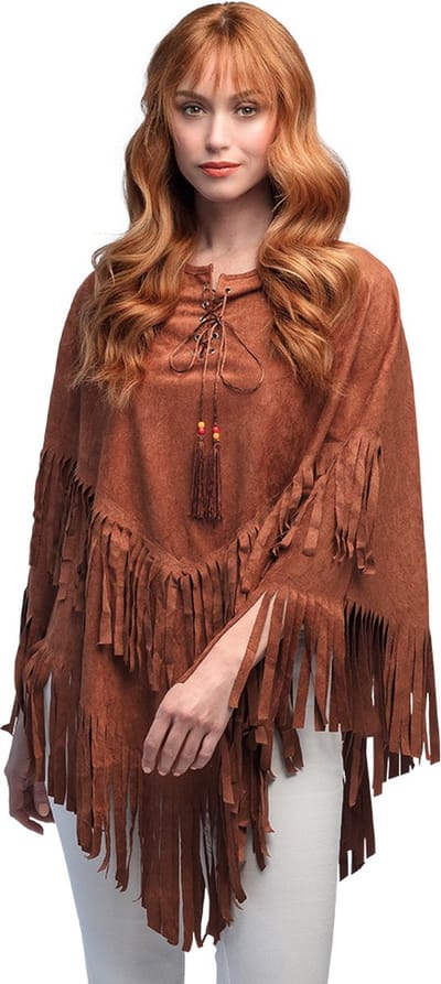 Boland - Poncho Hippie boho - Volwassenen - Hippie - 60's - 70's - Flower Power