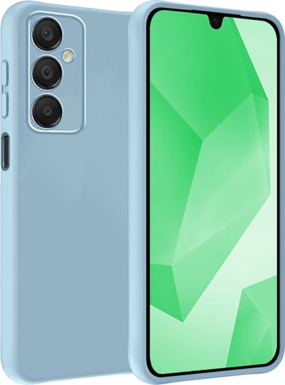 Hoesje Geschikt voor Samsung Galaxy A16 - Sterk & Shockproof - Hoes Cover - Siliconen Case - Lichtblauw
