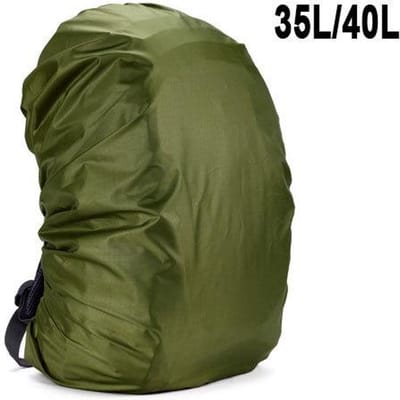 35L 100L Regenhoes Rugzak Waterdichte Tas Groot Stof Wandelen Kamperen Tassen Draagbaar Zwart Schooltas Regenhoes Voor 90L 120L 50L gray