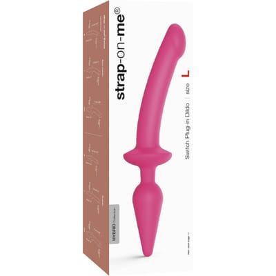 Strap-On-Me - Switch Plug-In - Dildo & Buttplug - Roze - Maat L