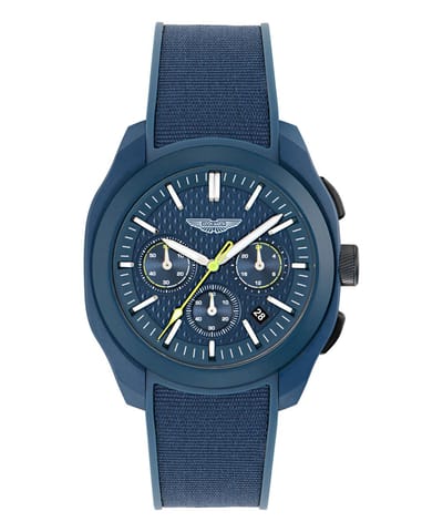 Aston Martin Thrill CRT MTRC1S606 Horloge - Siliconen - Blauw - Ø 42 mm