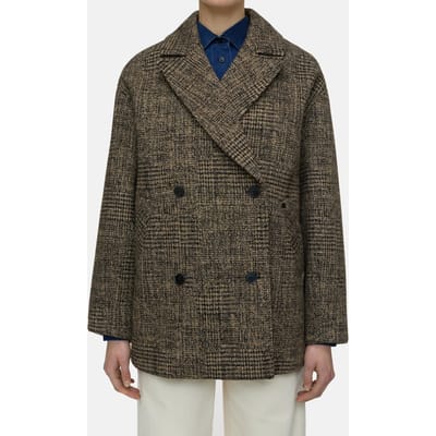 Closed Double Breasted Coat Biscotti Brown Maat: XXS | Double-Breasted Mantels Outlet | Dames | Bruin