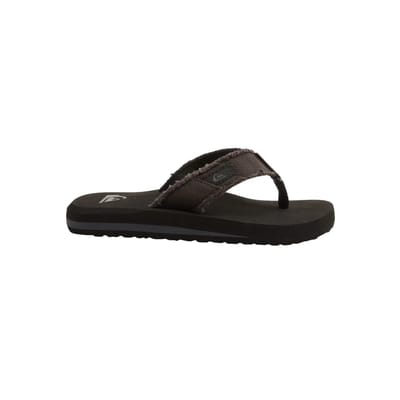 Quiksilver Monkey Abyss Youth Jongens Slippers - Black/Brown - Maat 37