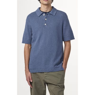 NN.07 Randy Ss Polo 6690 Knit Bering Sea Size: S | Polo Shirts Outlet | Heren | Blauw