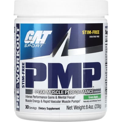 PMP sans GAT ni STM, maximise la fonction musculaire, saveur pomme verte, 238 g (8,4 onces)