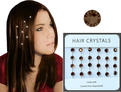 Haar Kristallen D. Bruin - Haarversiering - Bruidsversiering - Haarversiering Gala - Haarkristallen - Haarschuifje - Haarspelden - Haaraccessoires - Feestkapsel - Moederdag - Valentijnsdag - Kerst - Feestgelegenheden - Bruiloft - Haarsieraad