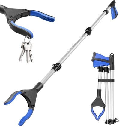 Opvouwbare Grijptang met Draaibare Grijpkop - Ideaal voor Ouderen en Gehandicapten - 81 cm