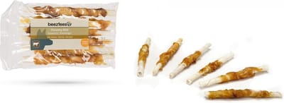Beeztees - hondensnacks - culinair kauwstaafjes - kip - hondensnack - 6 stuks