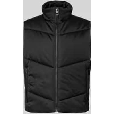 Regular fit bodywarmer van gewatteerd satijn, model 'BEROLINO'