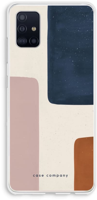 Hoesje geschikt voor Samsung Galaxy A51 4G hoesje - Geo #5 - Soft Cover Telefoonhoesje - Bescherming aan alle Kanten en Schermrand