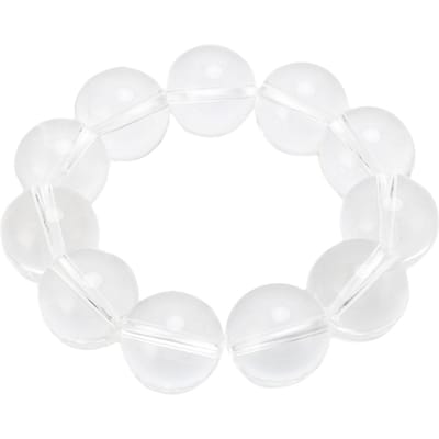 Kristallen Armband Natuursteen 20mm Kralen Huisdecoratie Ornament voor Meditatie Yoga Transparent white