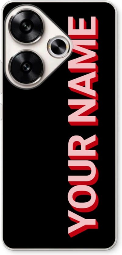 Gepersonaliseerd - Case Company® - Hoesje geschikt voor Xiaomi Poco F6 hoesje - Namecase - Soft Cover Telefoonhoesje - Bescherming aan alle Kanten en Schermrand
