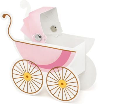 Geboorte Decoratie Kinderwagen Meisje - 10 Stuks