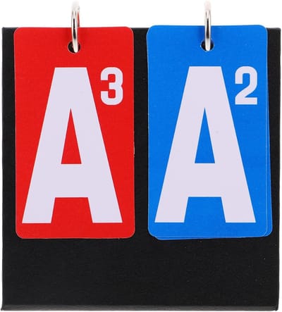 Draagbaar Scorebord - Mini Scorehouder - Wedstrijdregistratie - Duidelijke Cijfers - 11 cm - Diverse kleuren