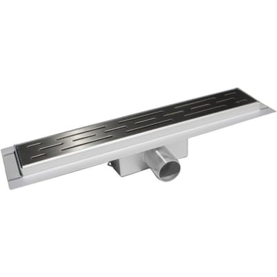 Vtw Living douchegoot rvs met flens verstelbaar 60 x 7 cm