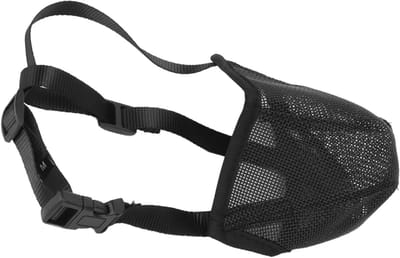 Honden Muilkorf - Hondenmand - Voorkomen Bijten - Zachte Gaasbekleding - Maat S
