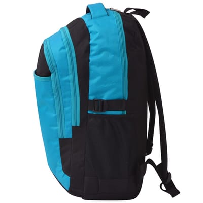 vidaXL - Rugzak - voor - school - 40 - L - zwart - en - blauw