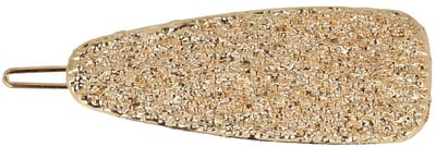 Haarsoires Haarspeld Haarclip 6cm - Druppel Vorm - Geribbeld - Goud - Hair Clip - Decoratieve Haaraccessoire