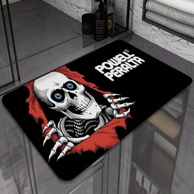 P-Powell P-Peralta Tapis de Sol Rétro Choix Multiple Salon Cuisine Tapis Antidérapant Décoration de Maison Moderne 50x80 cm
