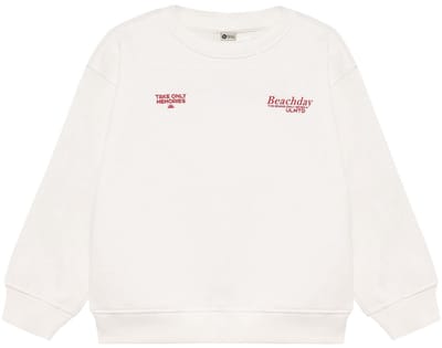 DAILY7 Oversized Sweater Artwork Truien & Vesten Jongens - Sweater - Hoodie - Vest- Ecru - Maat 116