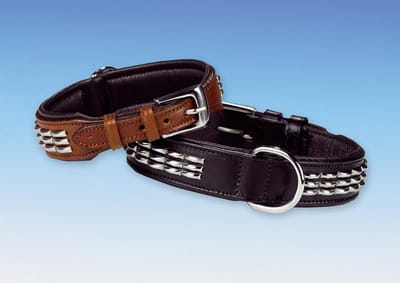 Nobby halsband maleco zacht leer zwart 3 x 50 cm - 1 ST