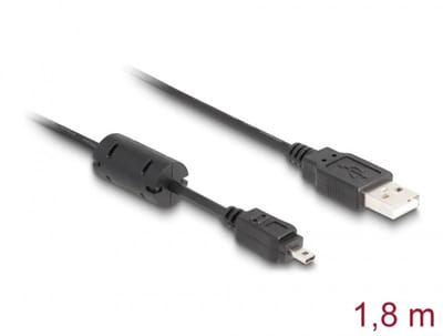 Delock USB 2.0 A Male naar USB 2.0 Mini Male - 1.83 m