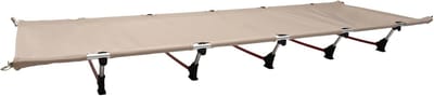 Inklapbaar Veldbed - Campingbed Lichtgewicht - Outdoor Ontspanning - Sterke Aluminium Constructie - 190x65x17 cm - Kaki