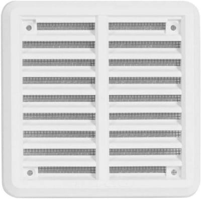 Ventilatierooster - Afvoerrooster - Muren Afwerken - Insectenbescherming - 100 x 100 mm - Wit
