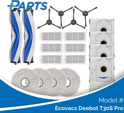 Ecovacs Deebot T30S Pro Onderhoudsset (Plus.Parts® alternatief voor DKT080170)