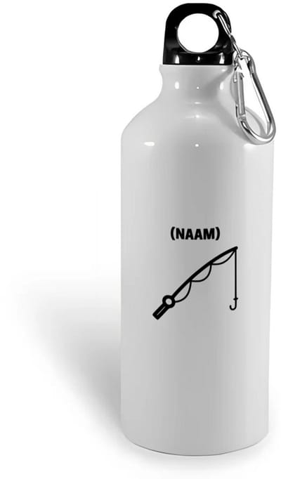Hacebo® - Vissen met eigen naam waterfles - Vissen - Visser - Sport - water fles - 400ML