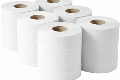 Jantex centrefeed handdoekrollen wit 6 rollen
