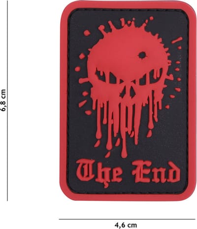 101 Inc Embleem 3D Pvc Skull The End Rood  19064