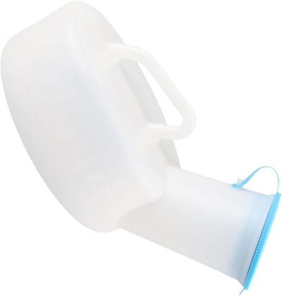 Urinoir Fles - Plasfles Mannen - Reizen en Nacht - Morsbestendig Ontwerp - 800 Ml Capaciteit - Transparant