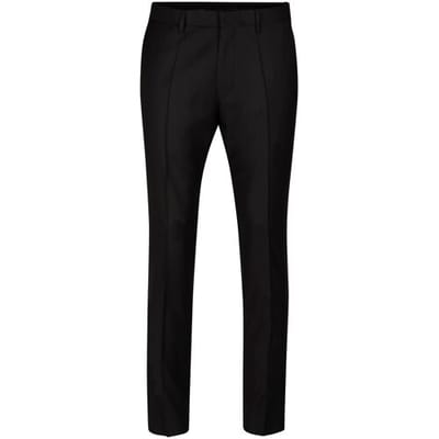 Roy Robson Broek Smooth Uni Super 130's Zwart / male