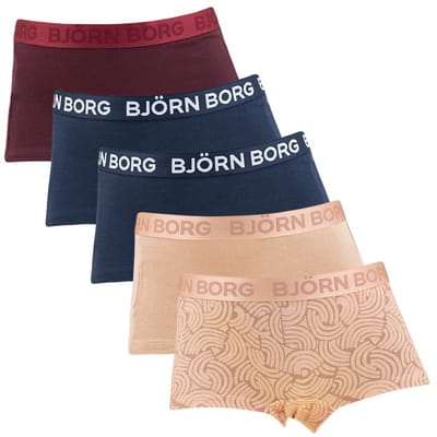 5-Pack meisjes boxershorts - Core Minishorts - 140 - Oranje