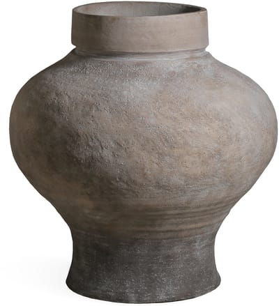 PTMD Michle Beige Fiber Cement Vintage Jar Pot M