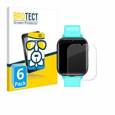 Screenprotector 6 Stuks voor Clleylise Kids Smartwatch 1.7" Beschermglas transparant