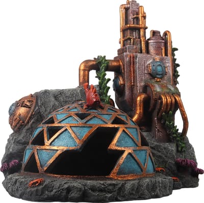 Aqua Della - Aquariumdecoratie - Vissen - Steampunk Basis Action Air L - 25,7x21,2x26,5cm Meerkleurig - 1st