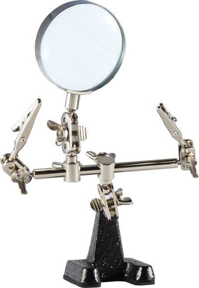 Weller WLACCHHB-02EU - Derde Hand Houder met Vergrootglas en 2 Krokodillenklemmen
