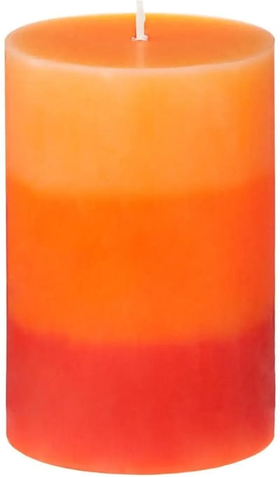 Atmosphera Geurkaars Nina - 1x stuks - Tropisch fruit - 45 branduren - 7 x 10 cm