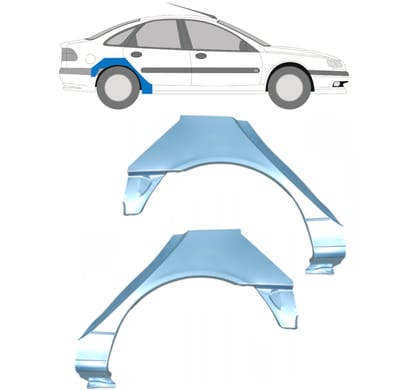 Reparatiepaneel achterspatbord voor Renault Laguna I 1994-2001 / Links + Rechts