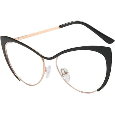 Lunettes de soleil œil de chat de designer de luxe pour femmes Anti lumière bleue UV400 Monture métallique Lunettes de soleil mode other