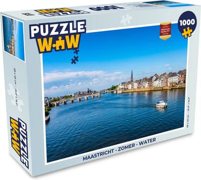 Puzzel Maastricht - Zomer - Water - Legpuzzel - Puzzel 1000 stukjes volwassenen