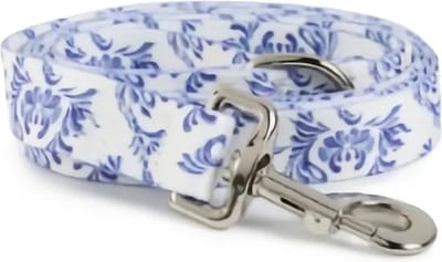 Hondenriem in print Blue in Bloom
